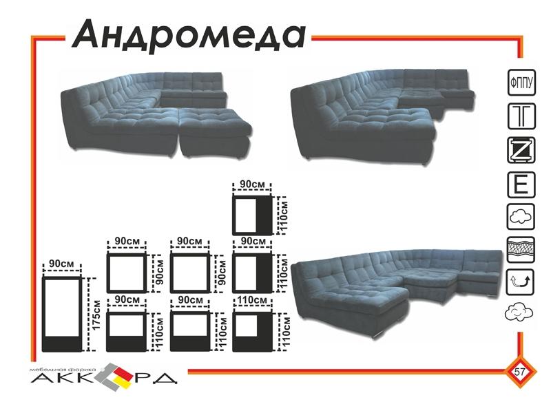 большой темный диван андромеда в Твери