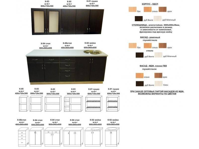 кухонный гарнитур прямой в Твери