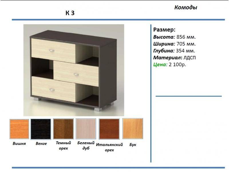 комод к3 в Твери