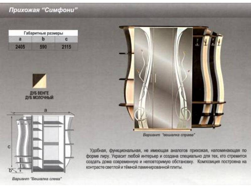 прихожая прямая симфони в Твери