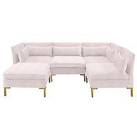 диван zara sectional угловой розовый в Твери