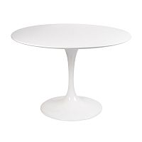 стол eero saarinen style tulip table mdf d100 глянцевый белый в Твери