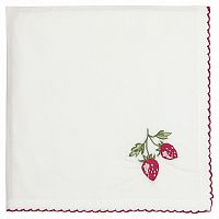 салфетка strawberry red w/embroidery в Твери