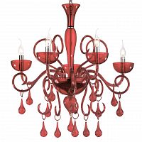 подвесная люстра ideal lux lilly sp5 rosso в Твери