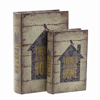 шкатулкикниги, набор из 2 шт. коричневого цвета в Твери
