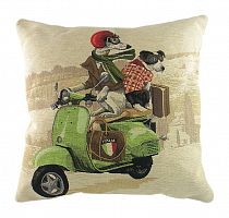 подушка с картинкой scooter dogs green в Твери