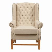 кресло мягкое с ушами french provincial armchair бежевое в Твери