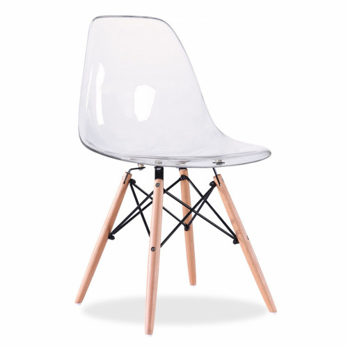 стул деревянный pc-015 прозрачный (eames style) в Твери