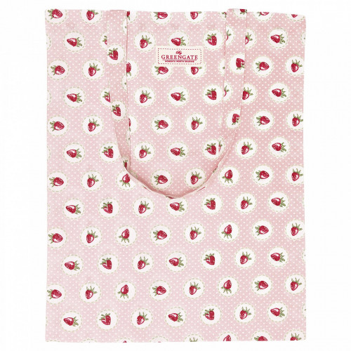 сумка хлопковая strawberry pale pink в Твери