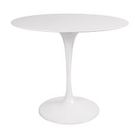 стол eero saarinen style tulip table mdf белый d90 глянцевый в Твери