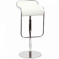 барный стул lem style piston stool белая кожа в Твери