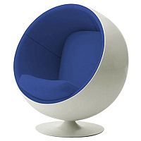 детское кресло eero ball chair бело-синее в Твери