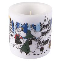 свеча большая moomin зимний лес, 8 см в Твери