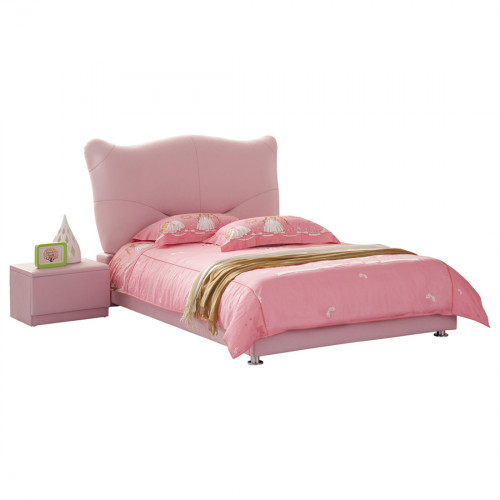 кровать pink leather kitty 120х200 в Твери