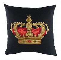 подушка с картинкой короны king crown black в Твери