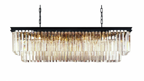 люстра odeon l120 black&glass серая, прозрачная в Твери