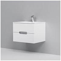 тумба под раковину am.pm spirit m70fhx0602wg33 подвесная, ящики с доводчиками, 60 см, белый глянец в Твери