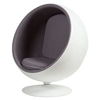 кресло eero ball chair серое в Твери