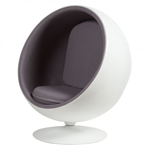 кресло eero ball chair серое в Твери