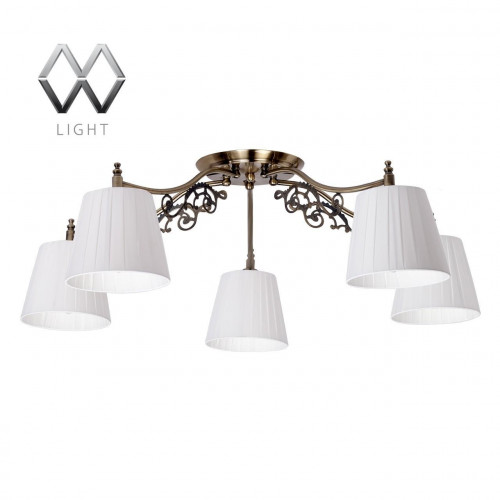 потолочная люстра mw-light моника 372011105 белая в Твери