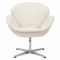 кресло swan chair кремовое в Твери