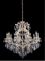 подвесная люстра crystal lux isabel sp11 gold/transparent золото в Твери