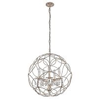 подвесная люстра crystal lux aria sp5 silver в Твери