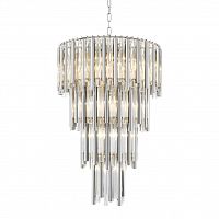 люстра gigi 13 nickel от delight collection прозрачная/никель в Твери