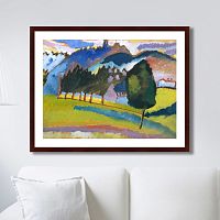 картина: landscape with rolling hills, 1910г. в Твери