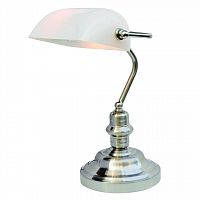 настольная лампа arte lamp banker a2491lt-1ss в Твери