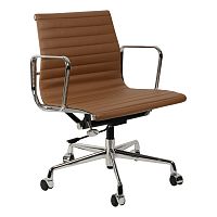 кресло eames style коричневая кожа в Твери