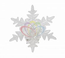 фигура светодиодная на присоске снежинка морозко, rgb в Твери
