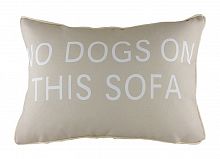 подушка с надписью no dogs on this sofa в Твери