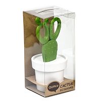 ножницы cactus с держателем, белые с зеленым в Твери