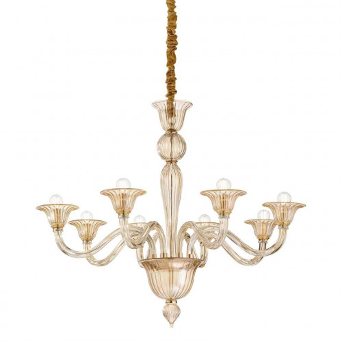 подвесная люстра ideal lux brigitta sp8 ambra в Твери