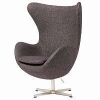 кресло egg chair серое в Твери