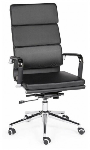 кресло для руководителя norden chairs зуум, обивка: искусственная кожа, цвет: экокожа черная в Твери
