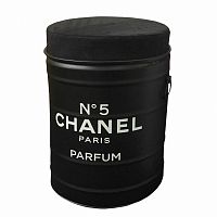 декоративная бочка-пуф chanel №5 black m в Твери