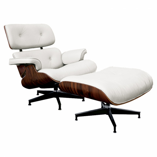 кресло lounge chair & ottoman белое в Твери