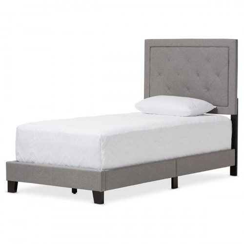 кровать paris linen upholstered gray 120х200 в Твери