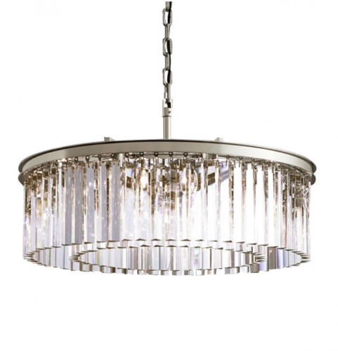 люстра prism silver 80 серебро, прозрачное стекло в Твери