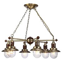 подвесная люстра arte lamp sailor a4524lm-6ab в Твери