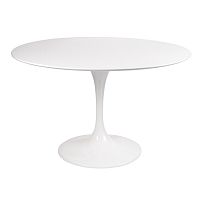 стол eero saarinen style tulip table mdf d110 глянцевый белый в Твери