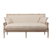 диван auguste salon bench with burlap прямой бежевый в Твери