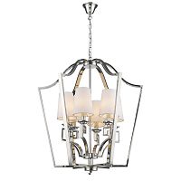 люстра presidential 6 от delight collection белая/никель в Твери