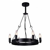 дизайнерская подвесная люстра arte lamp bastiglia a8811sp-6bk черная в Твери