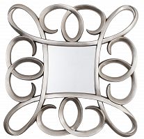 зеркало серебряное квадратное в фигурной раме silver swirl frame от rvastley в Твери