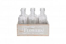 набор стеклянных бутылок flowers в Твери