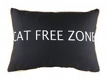 подушка с надписью cat free zone в Твери