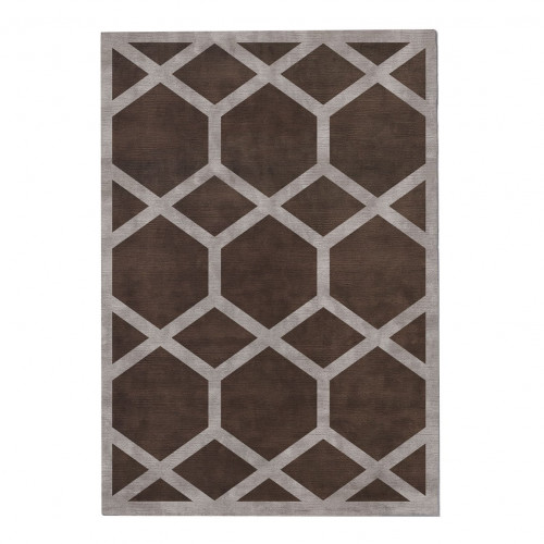 ковер ashton cocoa 120x170 коричневый в Твери